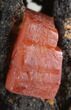 Red Vanadinite Crystals on Manganese Oxide - Morocco #38467-1